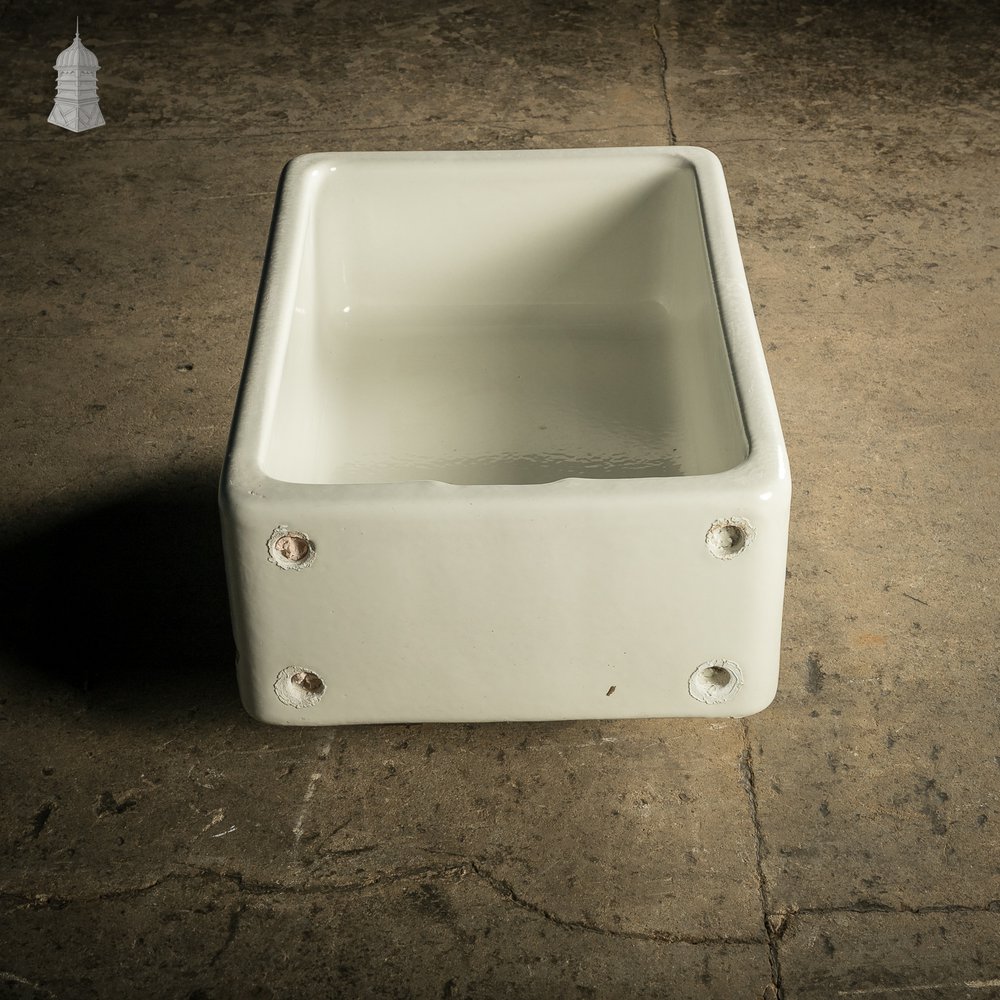 Belfast Butler Sink, White Glazed finish made by Twyfords