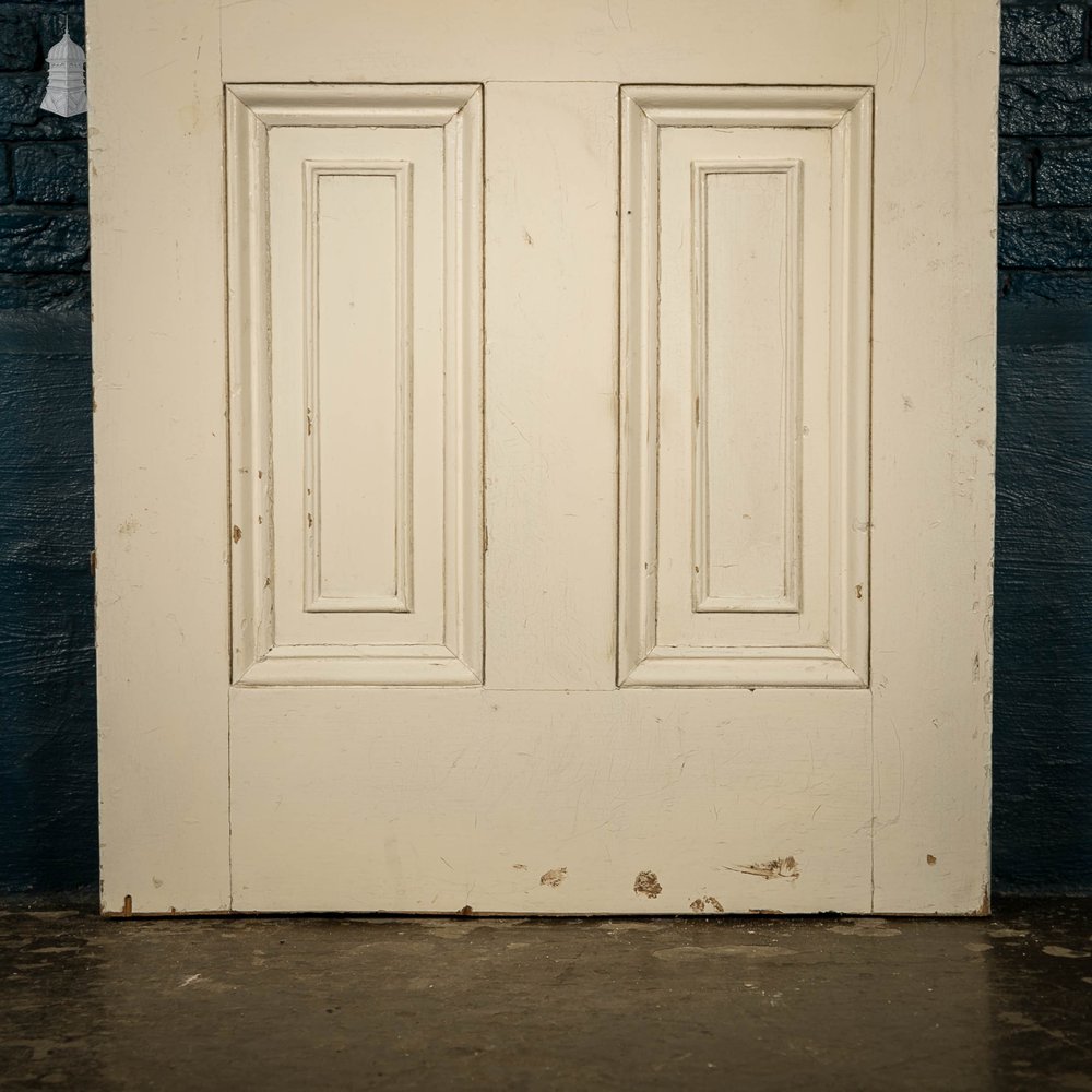 Pine Panelled Door, Victorian Moulded 4 Panel