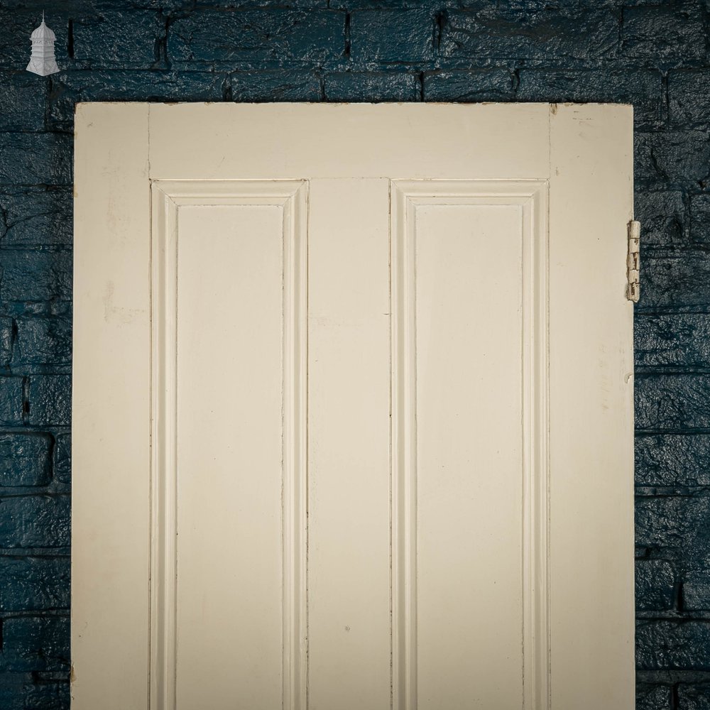 Pine Panelled Door, Victorian Moulded 4 Panel