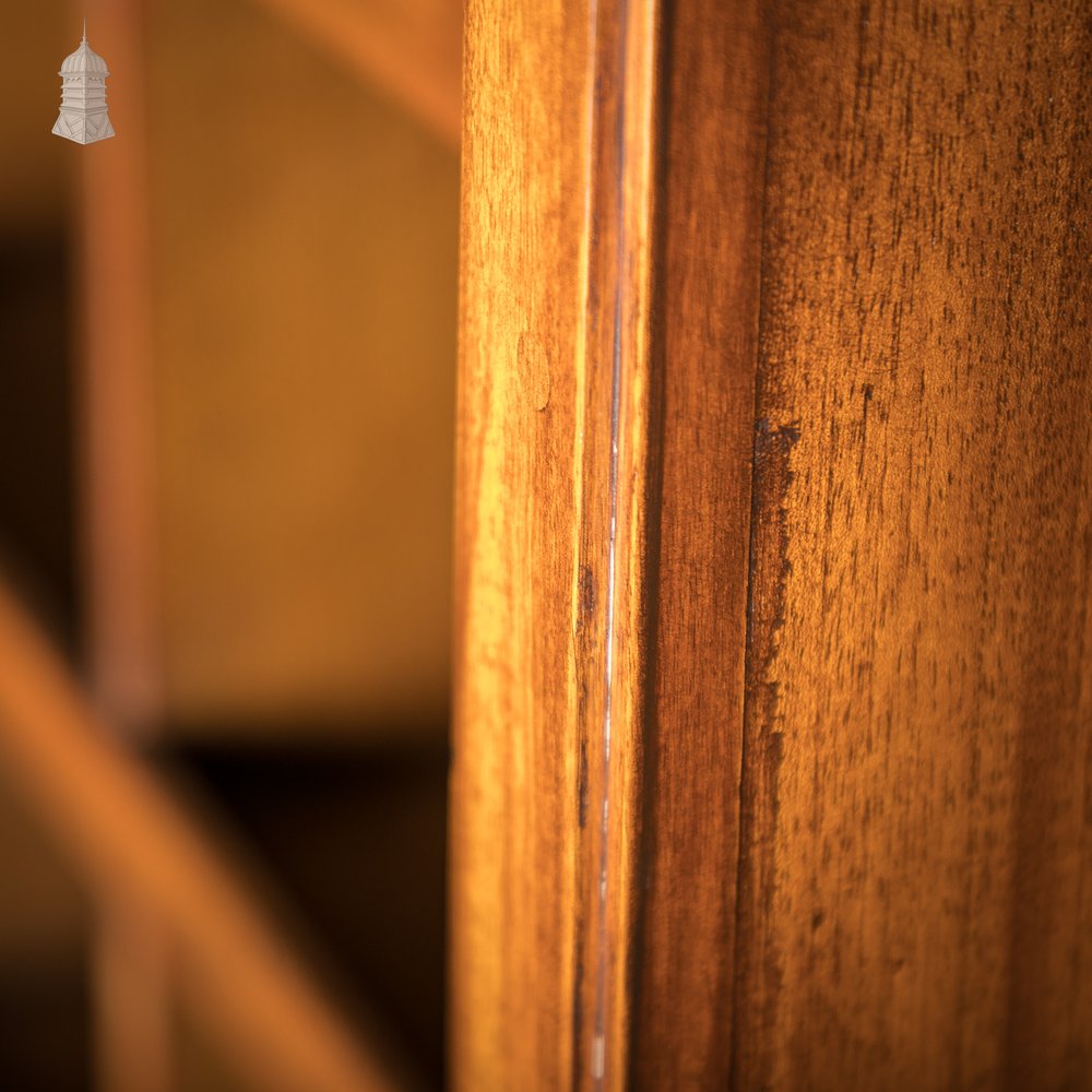 Tambour Front Cabinet, Mahogany and Oak Construction with internal pigeonhole shelving from a liner.