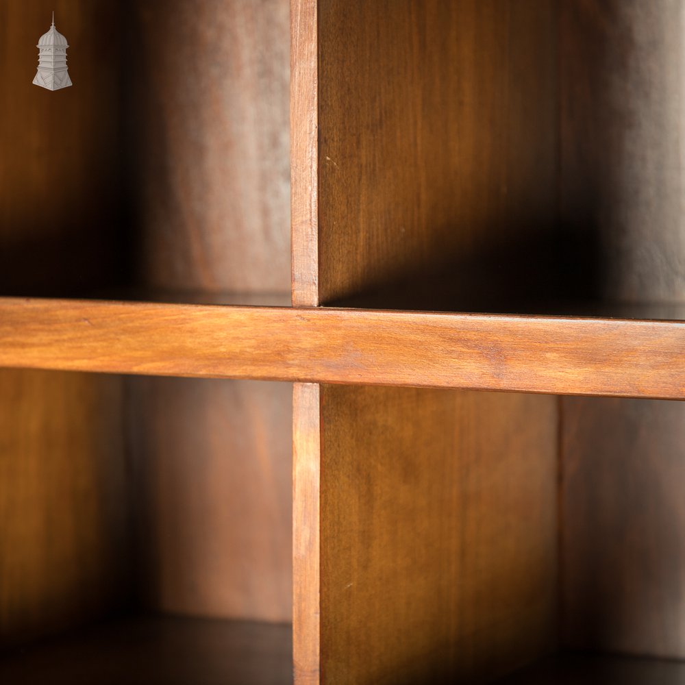 Tambour Front Cabinet, Mahogany and Oak Construction with internal pigeonhole shelving from a liner.