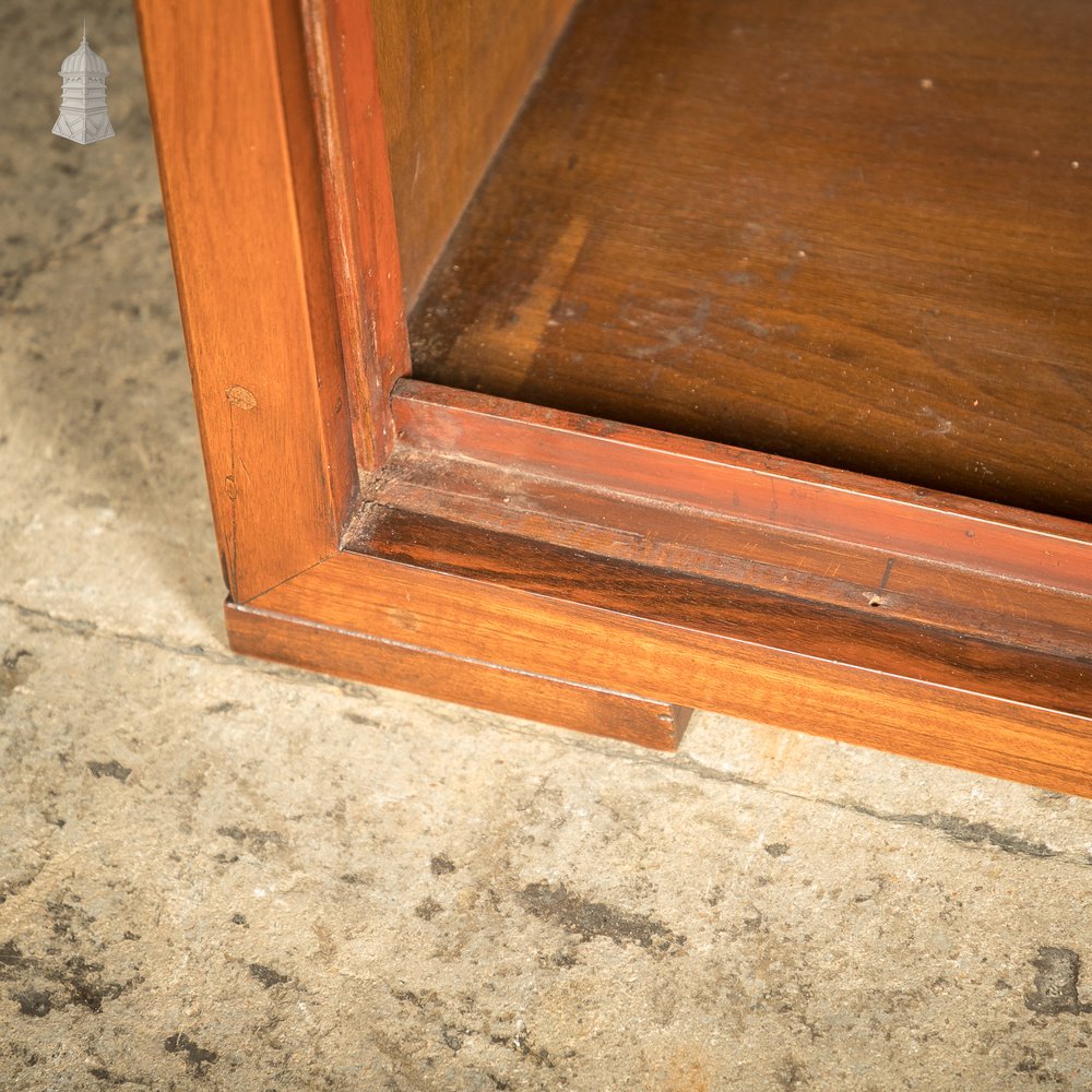 Tambour Front Cabinet, Mahogany and Oak Construction with internal pigeonhole shelving from a liner.