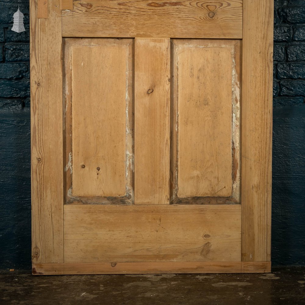 Half Glazed Door, 19th C Pine 4 Panel