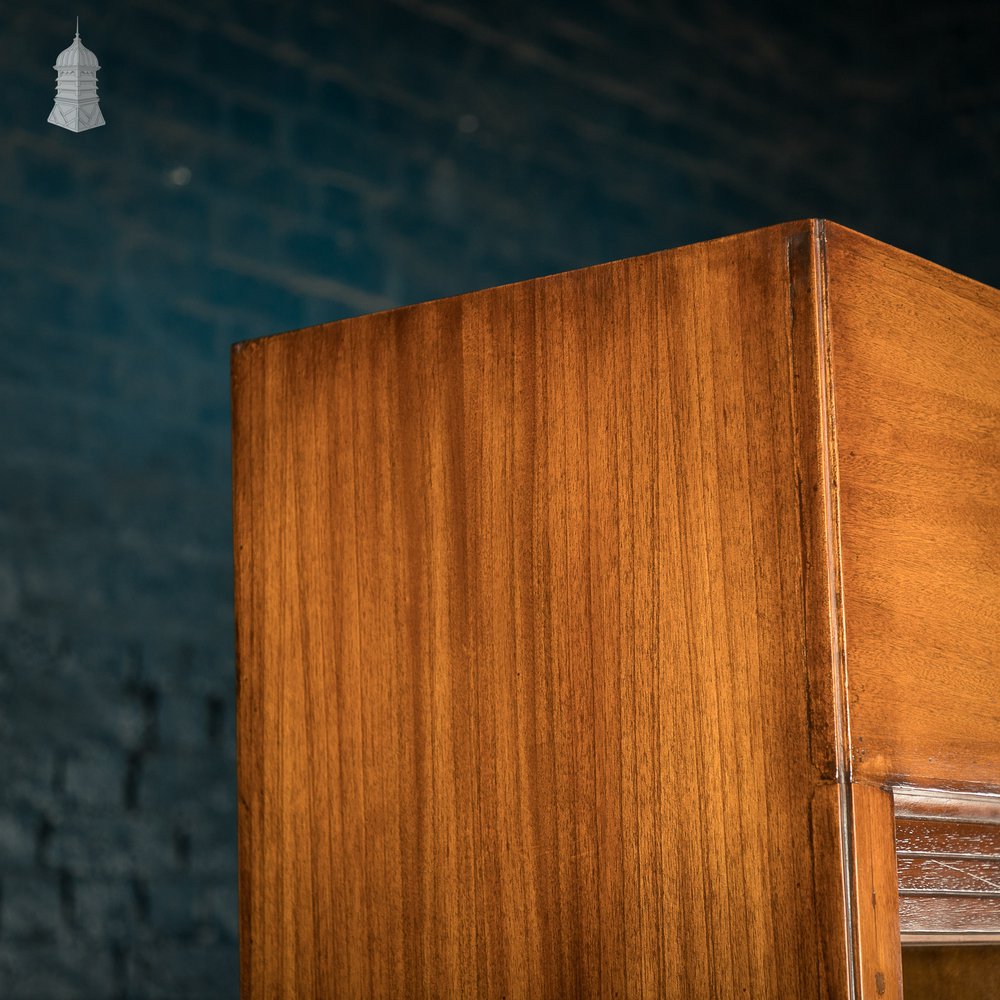 Tambour Front Cabinet, Mahogany and Oak Construction with internal pigeonhole shelving from a liner.