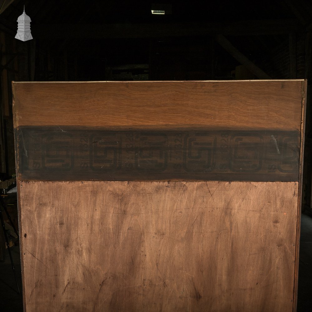 Tambour Front Cabinet, Mahogany and Oak Construction with internal pigeonhole shelving from a liner.