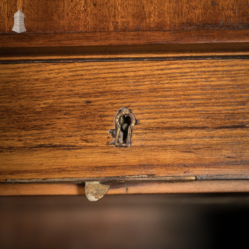 Tambour Front Cabinet, Mahogany and Oak Construction with internal pigeonhole shelving from a liner