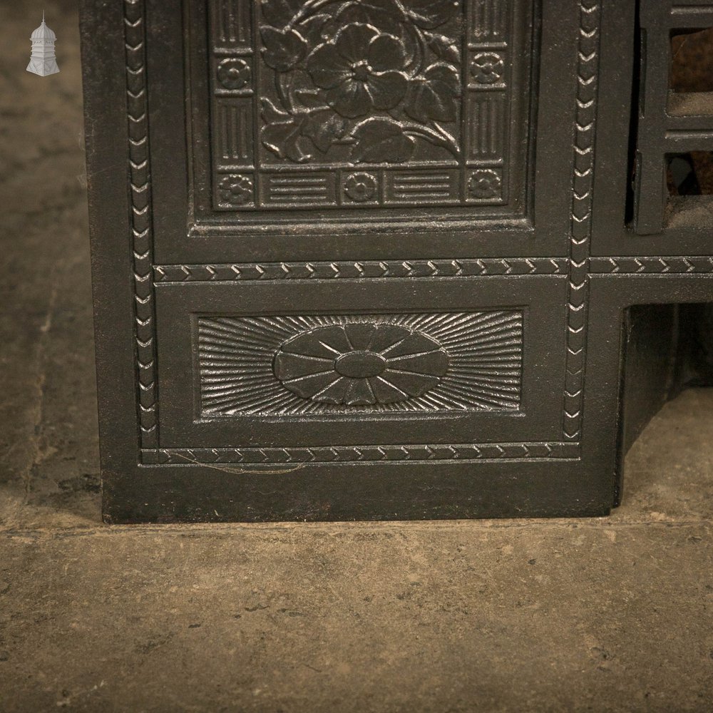 Fire Surround, Cast Iron Rose Detail