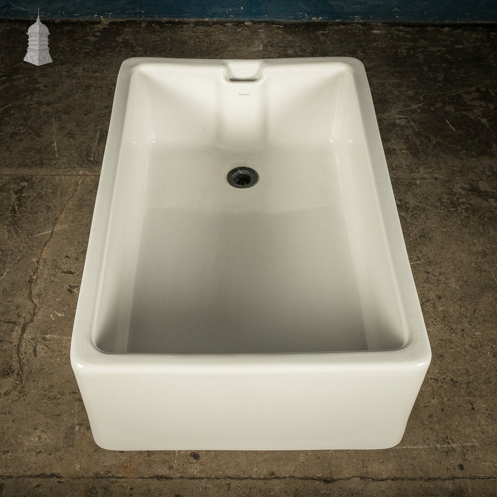 Belfast Butler Sink, 3ft Long White Glazed made by Twyfords