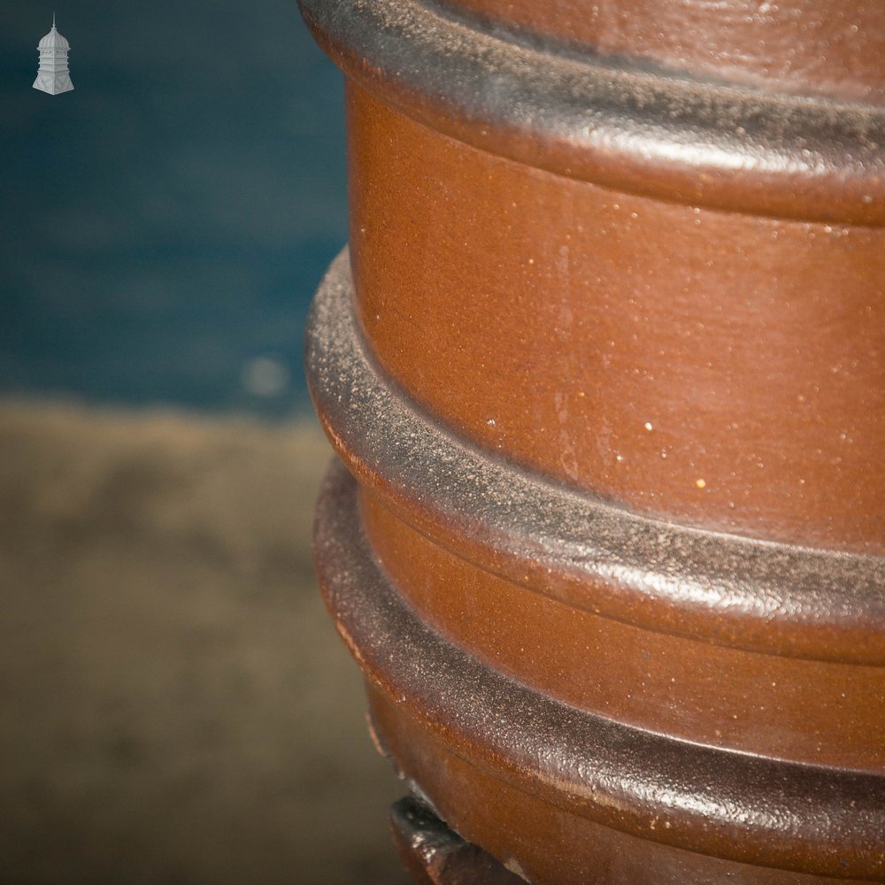 Large Chimney Pot, Salt Glaze