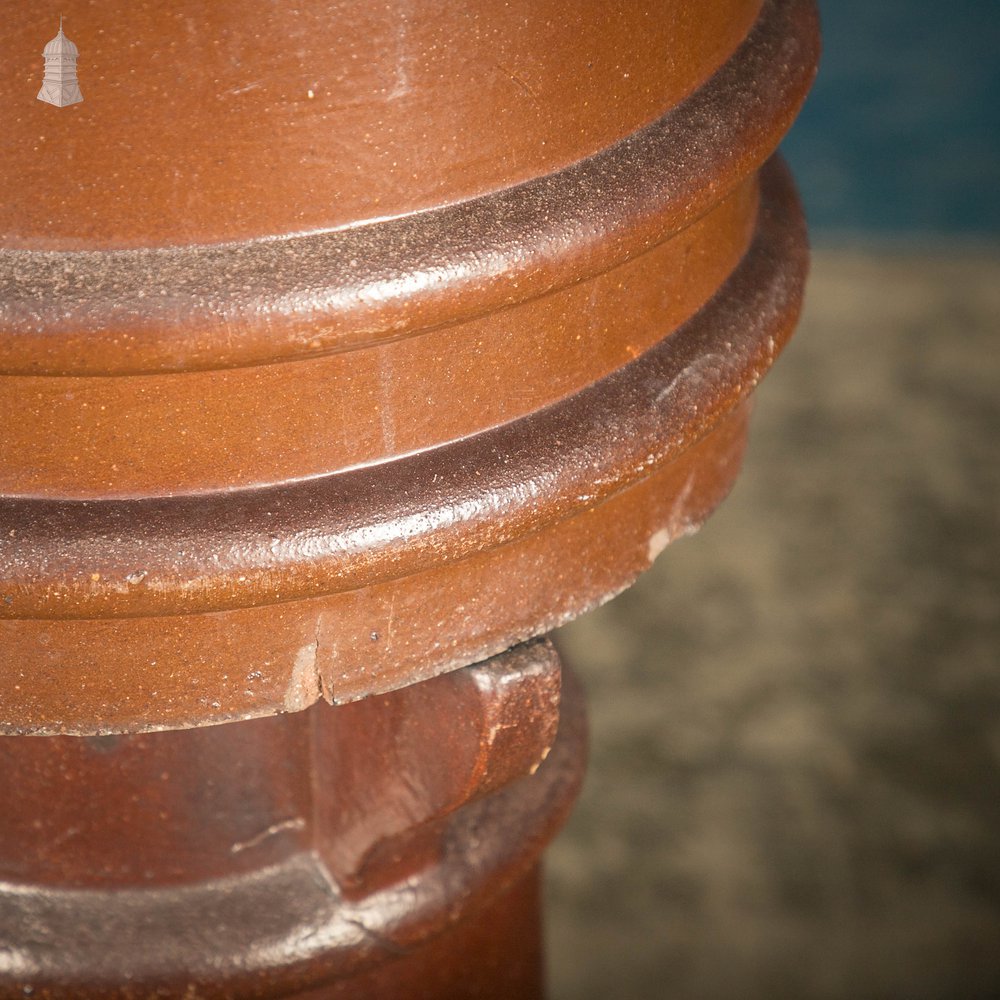 Large Chimney Pot, Salt Glaze