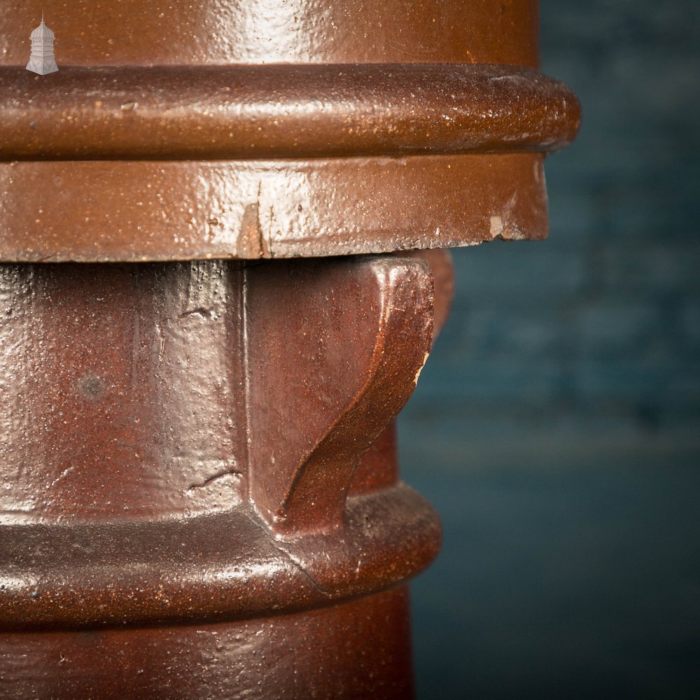 Large Chimney Pot, Salt Glaze