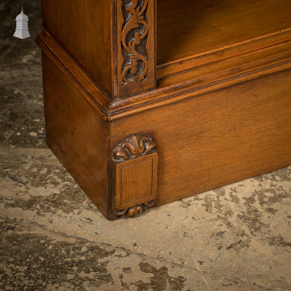 Corner Bookcases, Pair