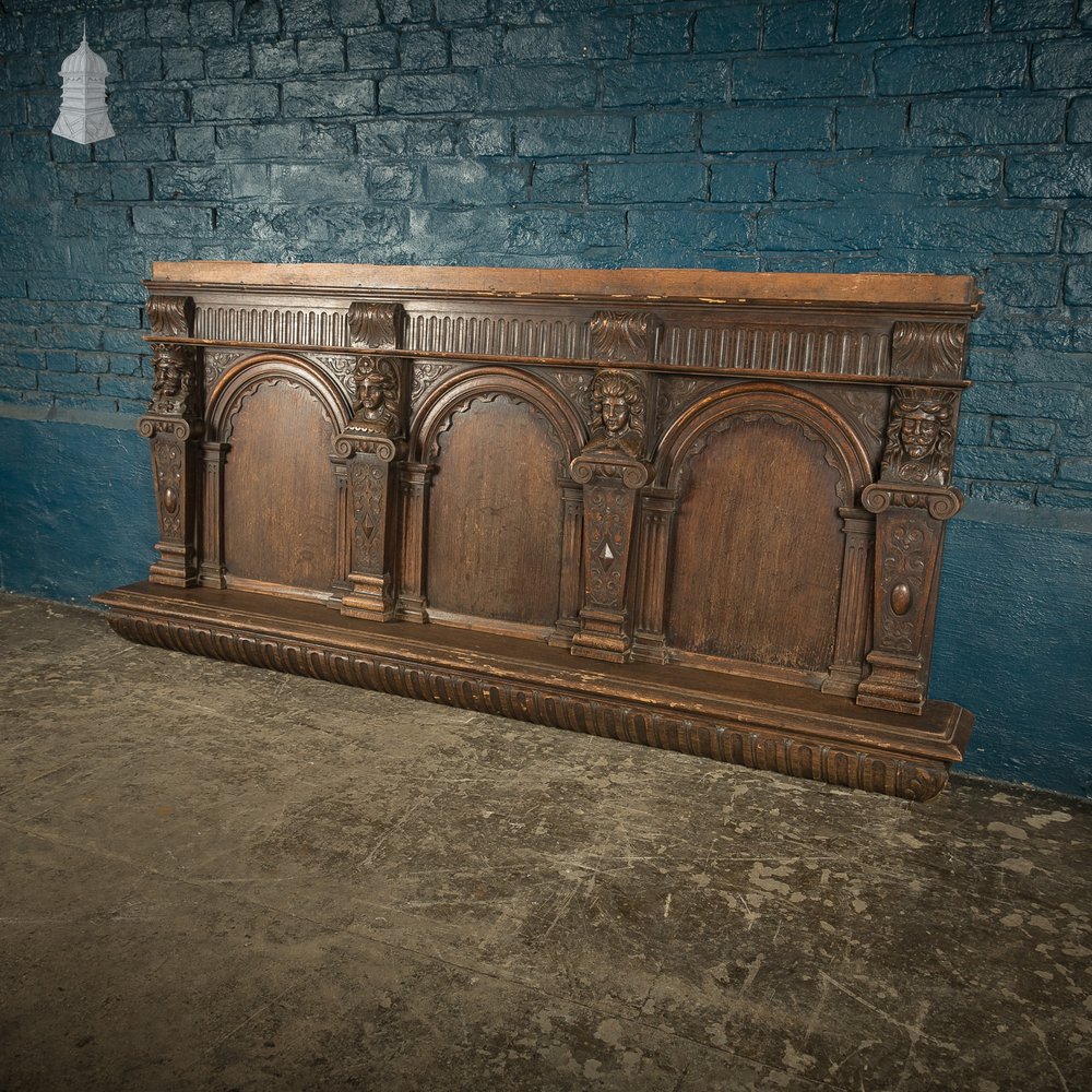 Overmantel Paneling, 17th C Carved Oak