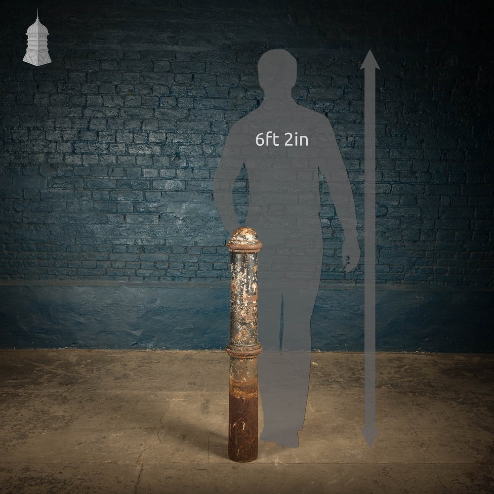 'Cannon' Street Bollard, Reclaimed Cast Iron Bollard.