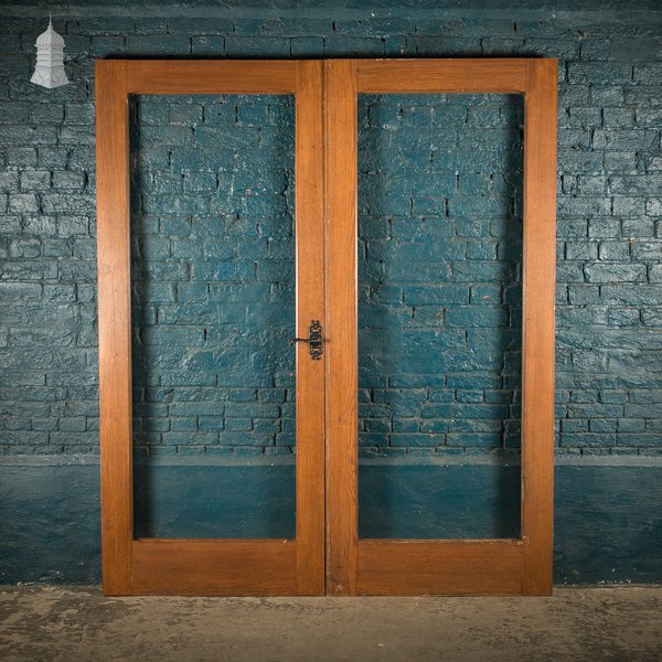 Glazed Oak Double Doors, Reclaimed