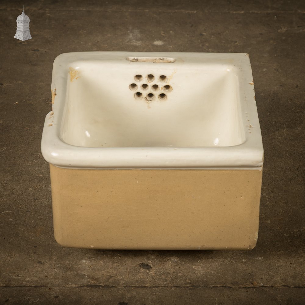 Cane & White Glazed Belfast-Style Sink