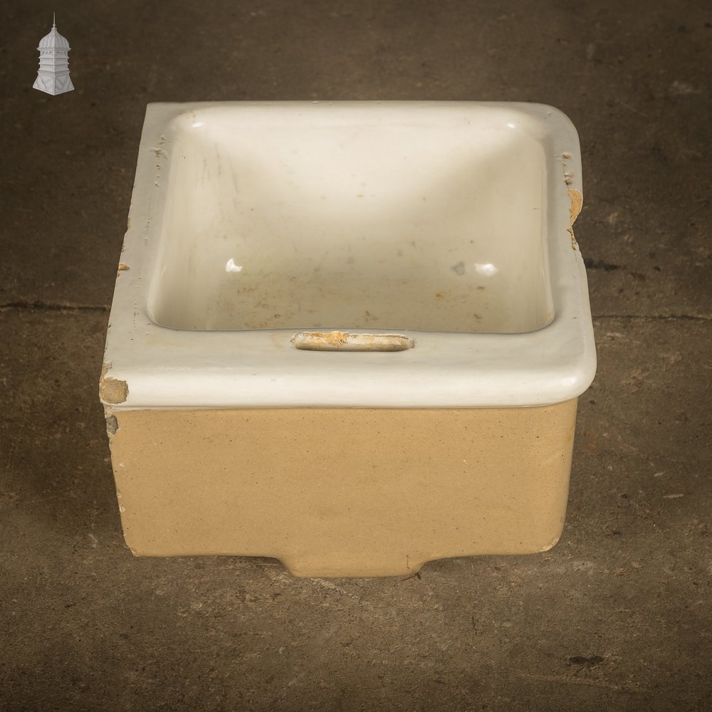 Cane & White Glazed Belfast-Style Sink
