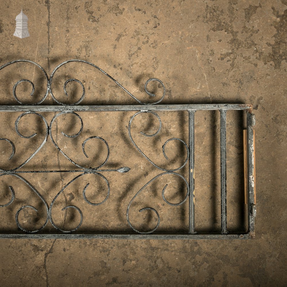 Wrought Iron Dwarf Railings with Ornate Scrollwork