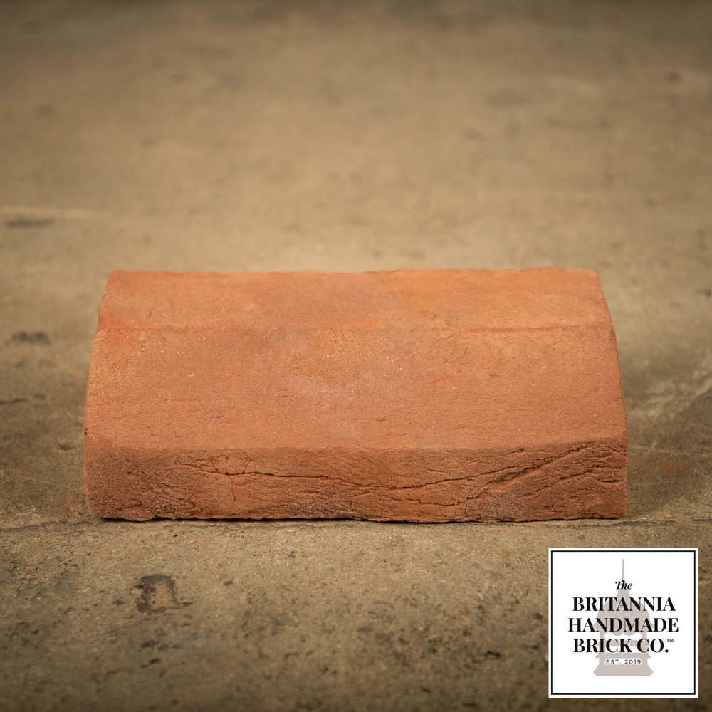 2 5/8" Plinth Stretcher Handmade Red Brick, Period Style Plinth Bricks