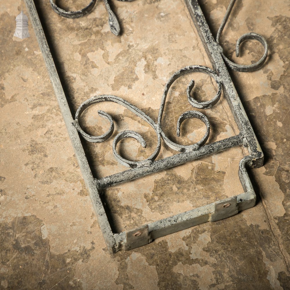 Wrought Iron Dwarf Railings with Ornate Scrollwork