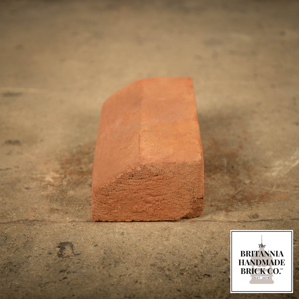 2 5/8" Plinth Stretcher Handmade Red Brick, Period Style Plinth Bricks