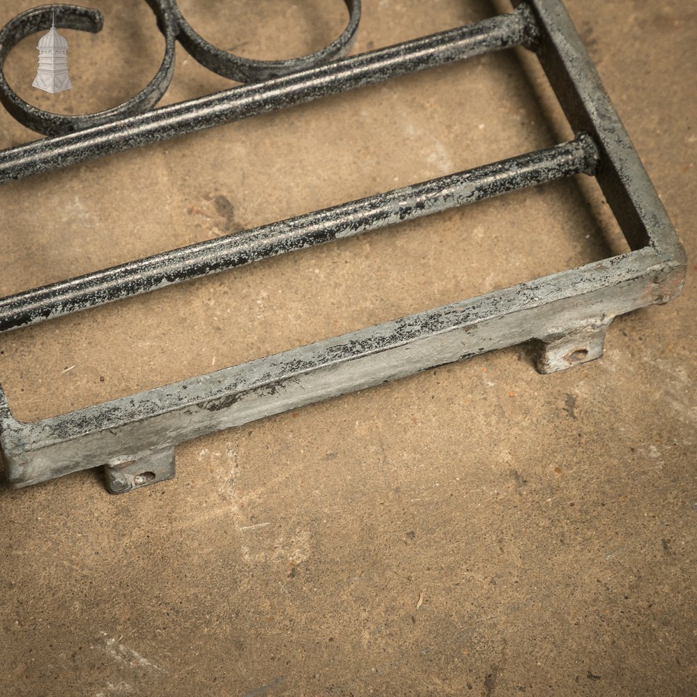 Wrought Iron Dwarf Railings with Ornate Scrollwork