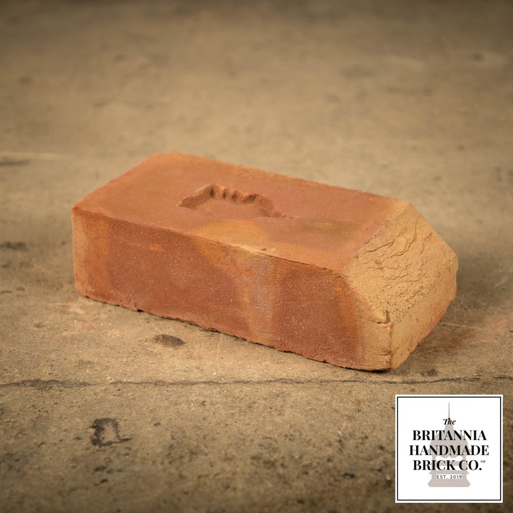 2 5/8" Cant Header Brick Handmade Red Brick, Period Style Header Bricks