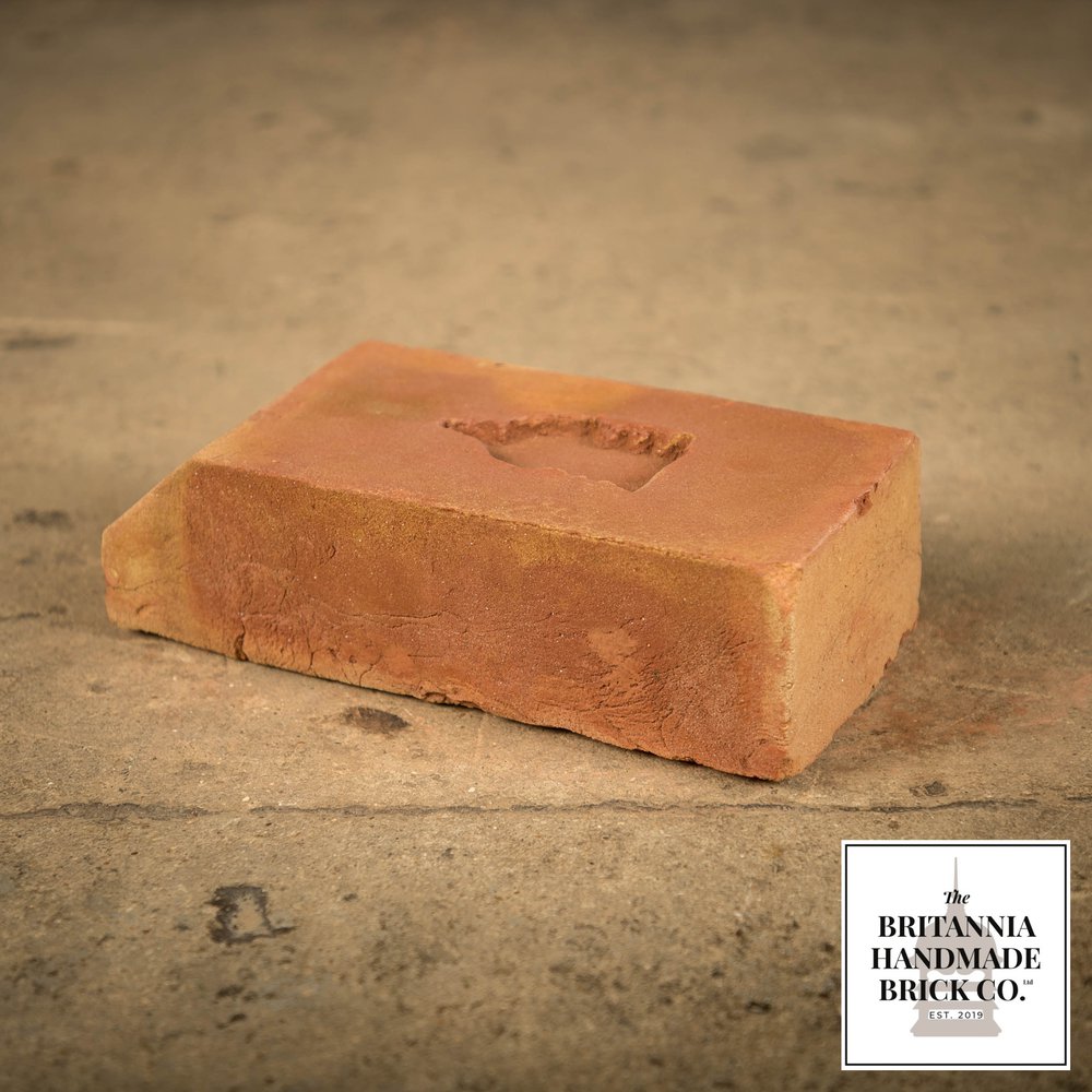 2 5/8" Cant Header Brick Handmade Red Brick, Period Style Header Bricks