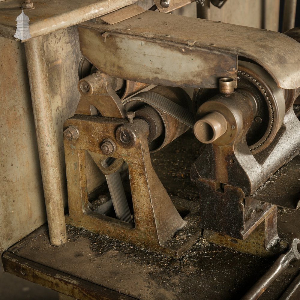 Hjorth Precision Bench Lathe with Original Cast Iron Cabinet and Accessories