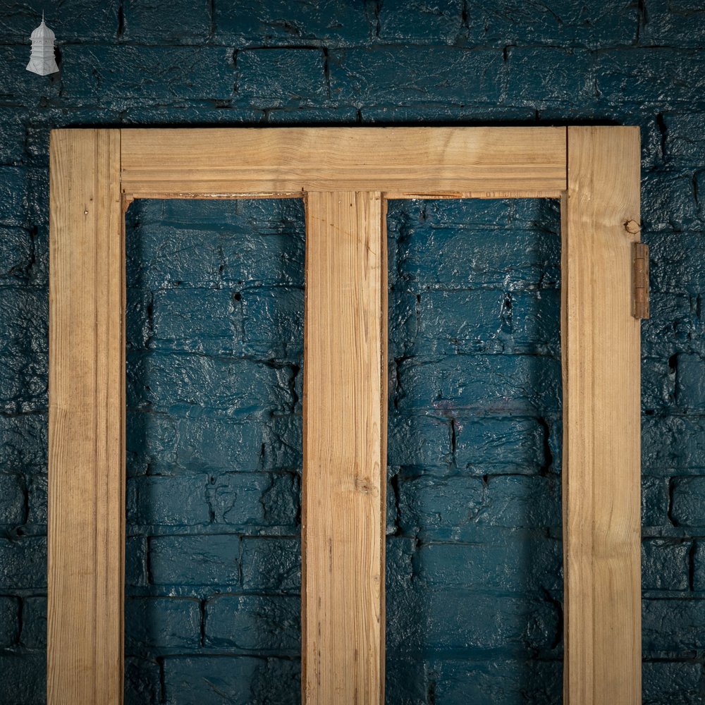 Half Glazed Door, 4 Panel Pine with Indent Details