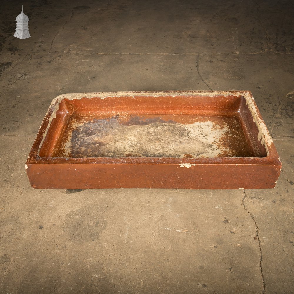 Shallow Trough Sink, Salt Glazed