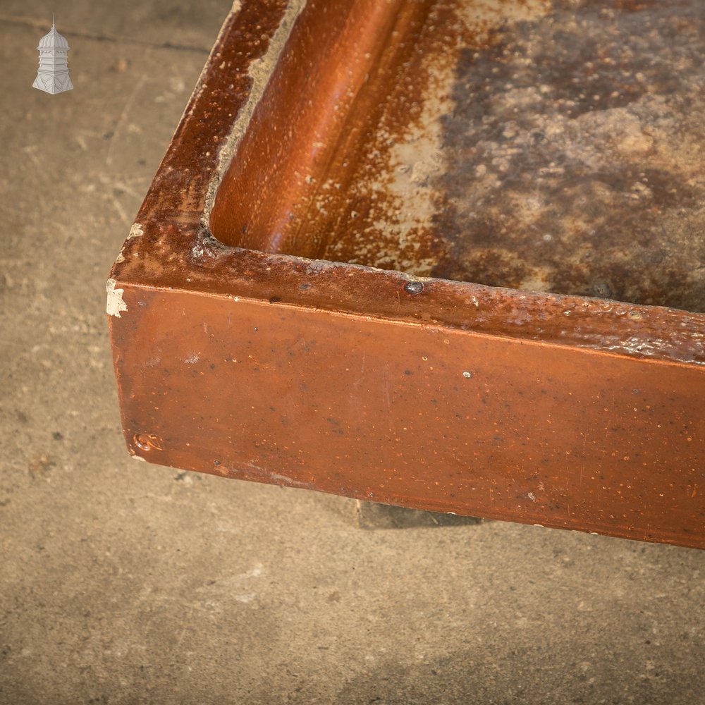 Shallow Trough Sink, Salt Glazed