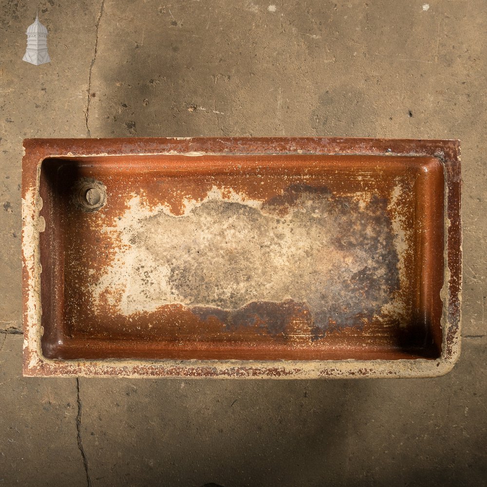 Shallow Trough Sink, Salt Glazed