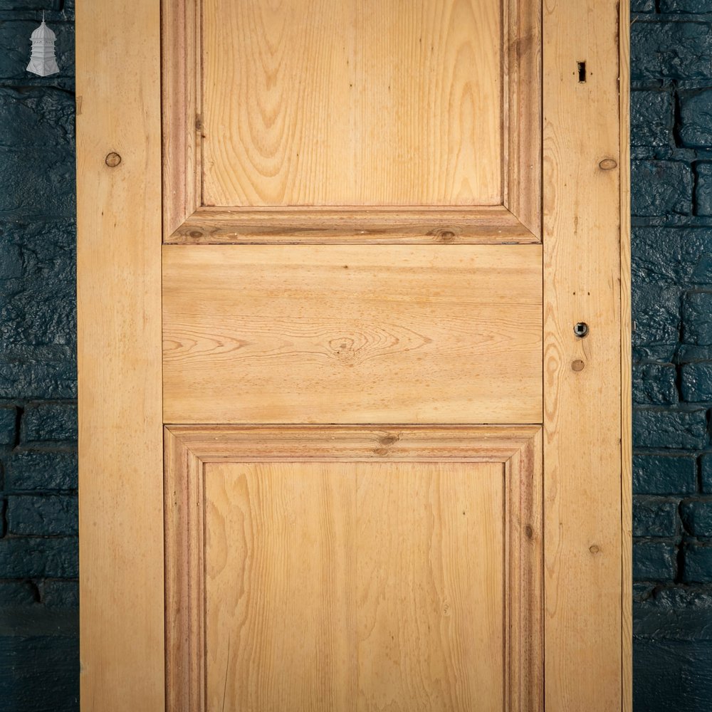 Pine Panelled Door, Victorian 3 Panel