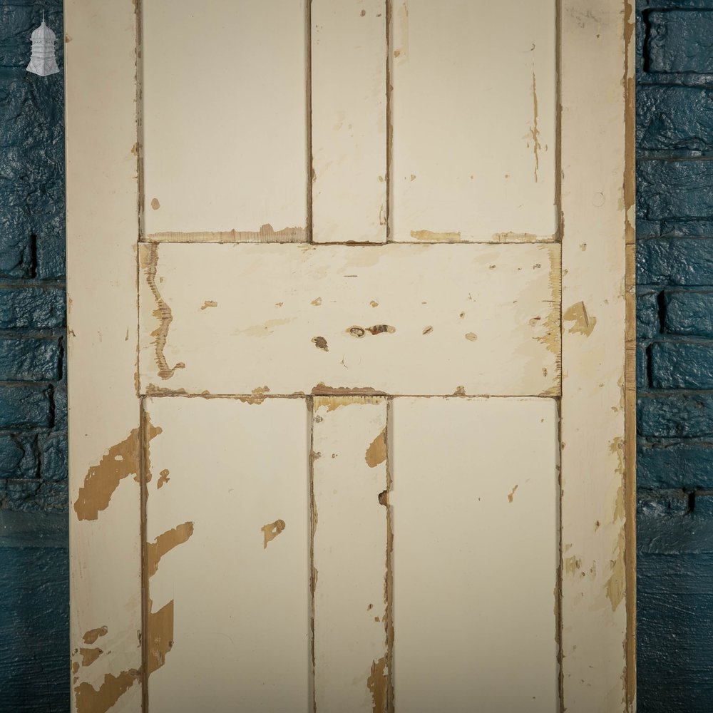 Pine Panelled Door, 4 Panel White Painted