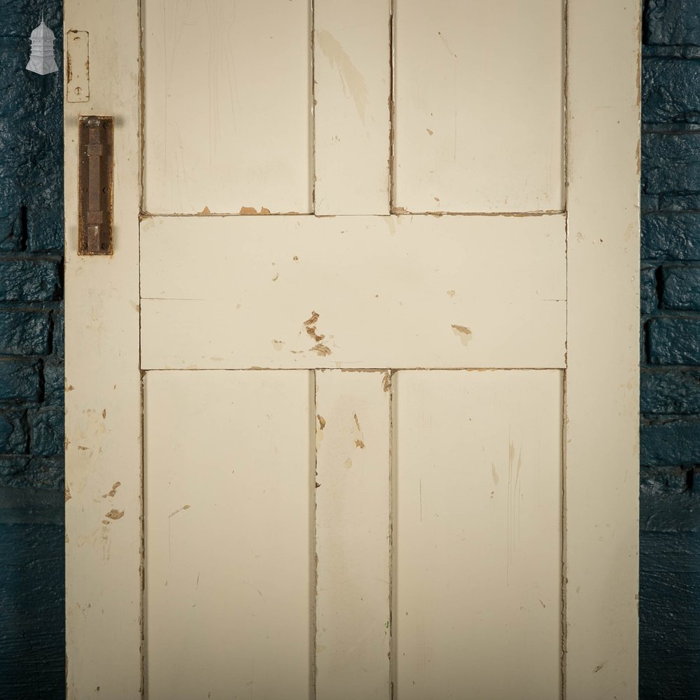 Pine Panelled Door, 4 Panel White Painted