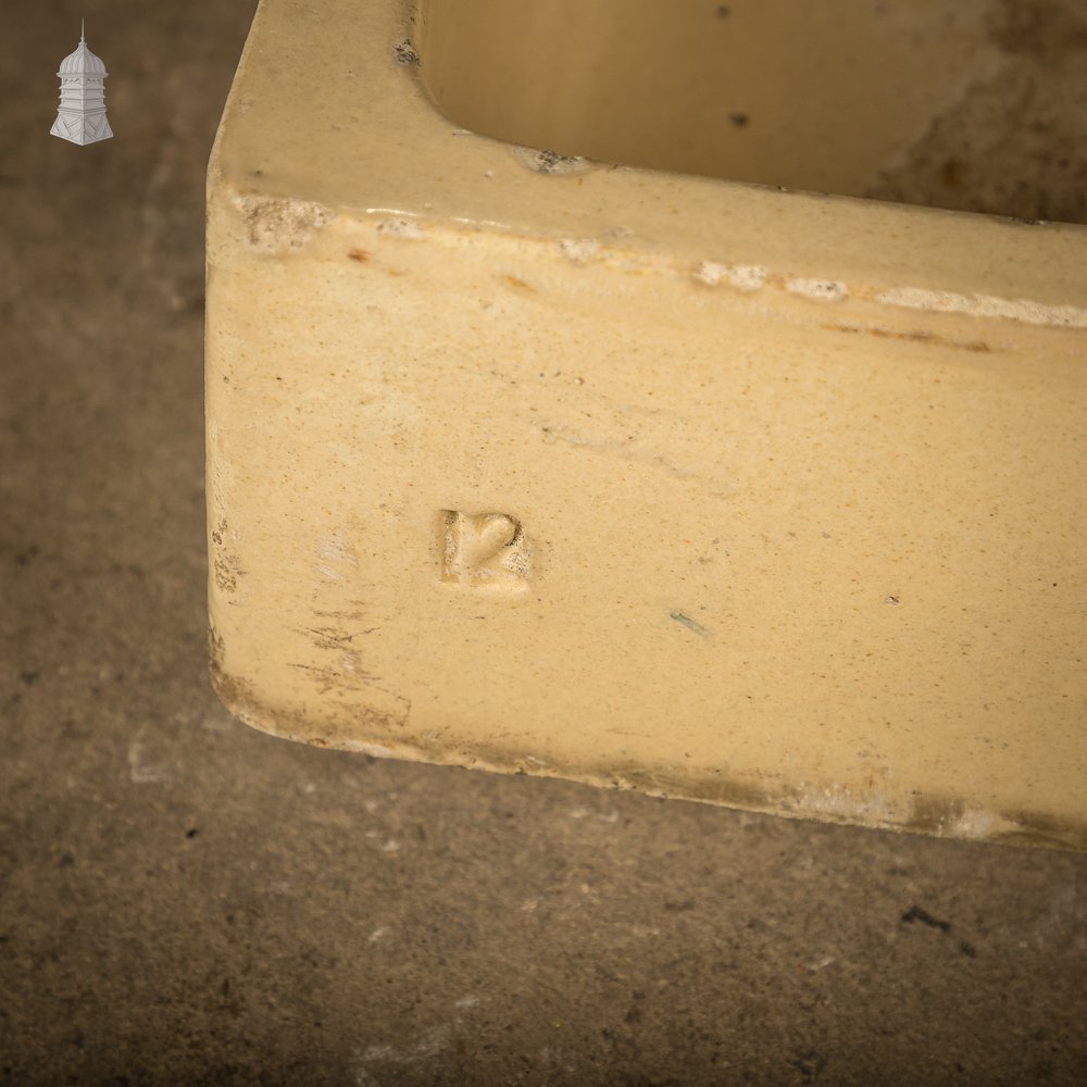 Fluted Trough Planter, Worn Cane Glaze