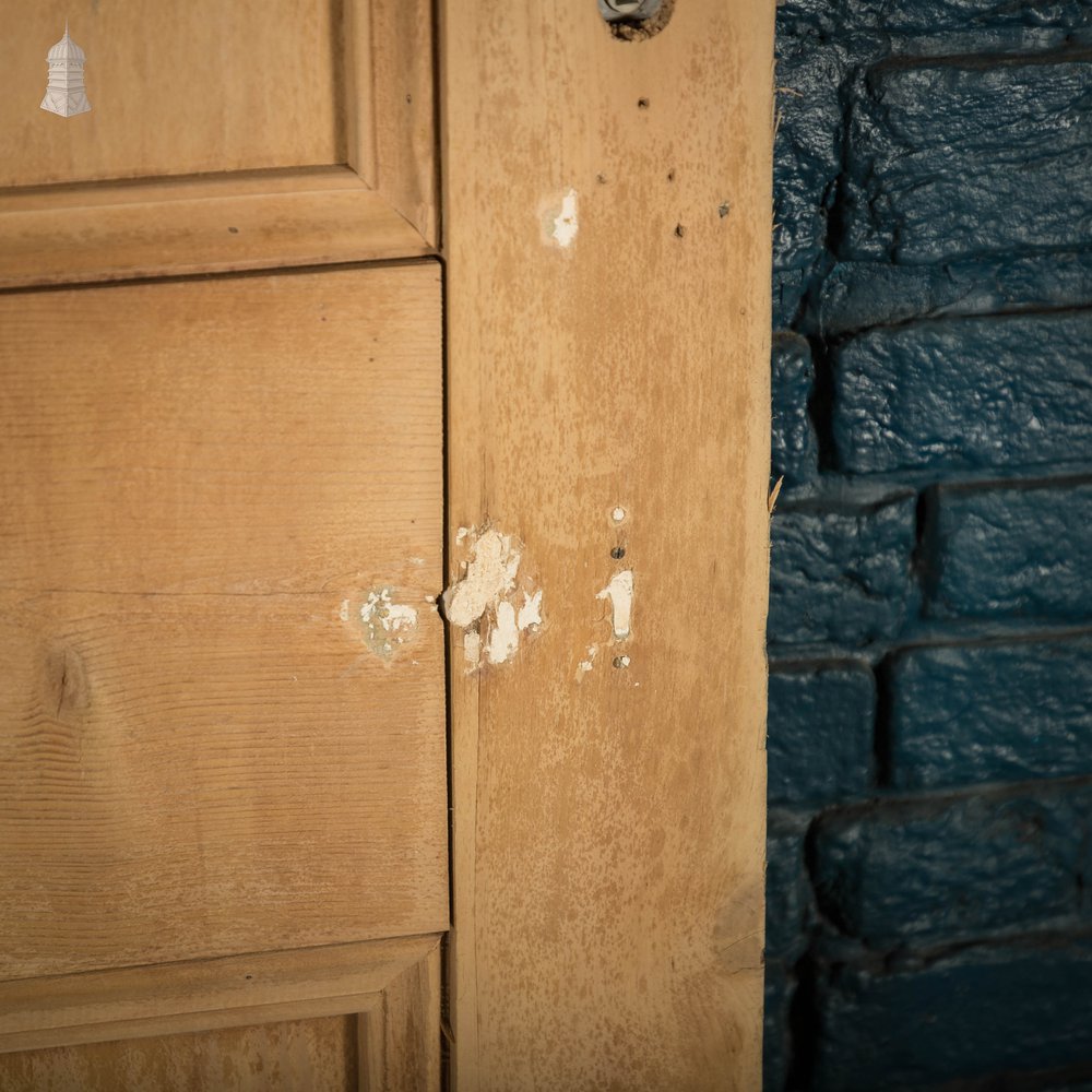 Pine Panelled Door, Victorian moulded 4 Panel