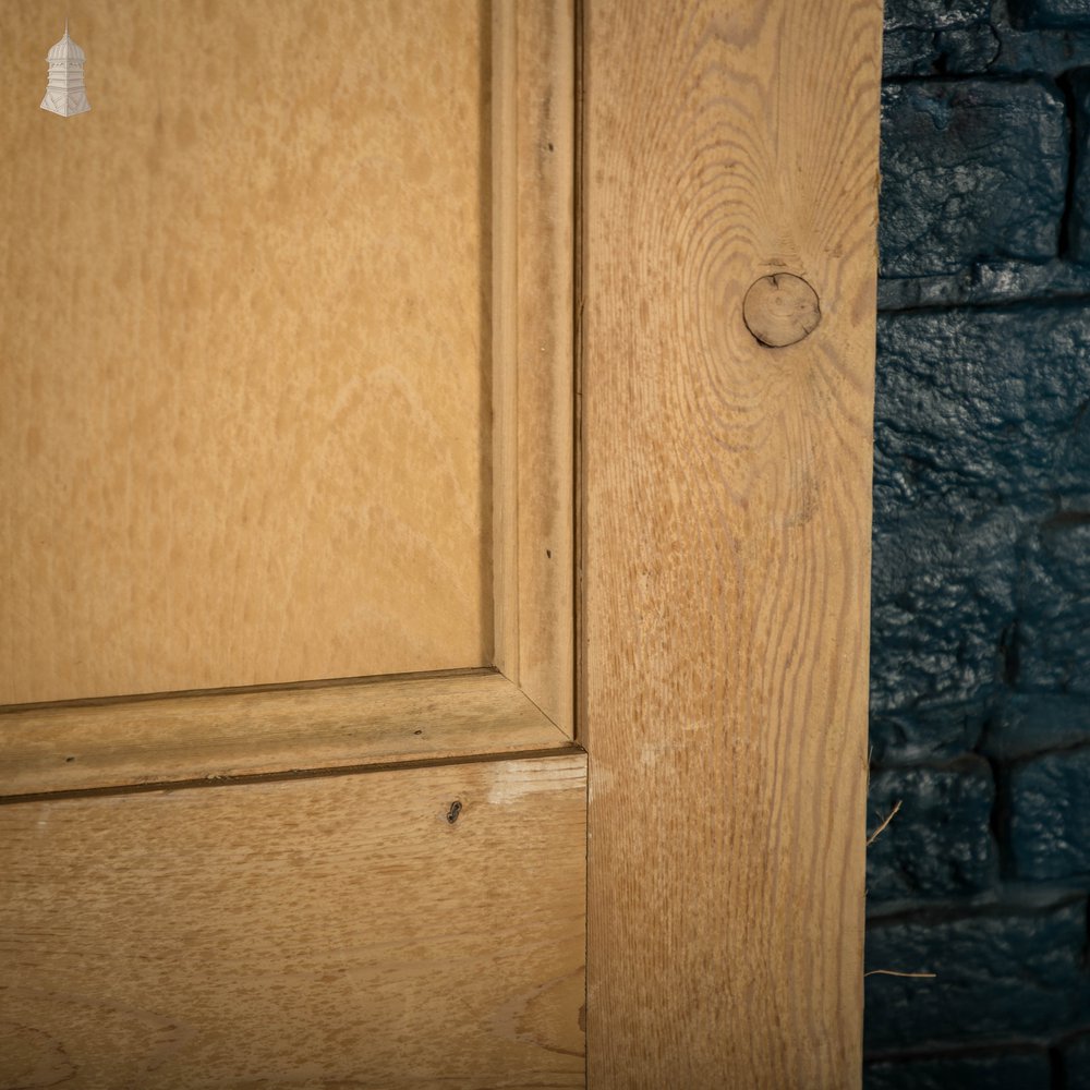 Pine Panelled Door, Victorian moulded 4 Panel