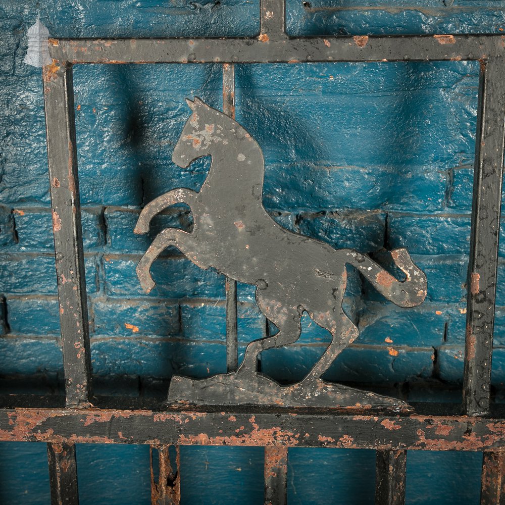 Gate with Prancing Horse Motif