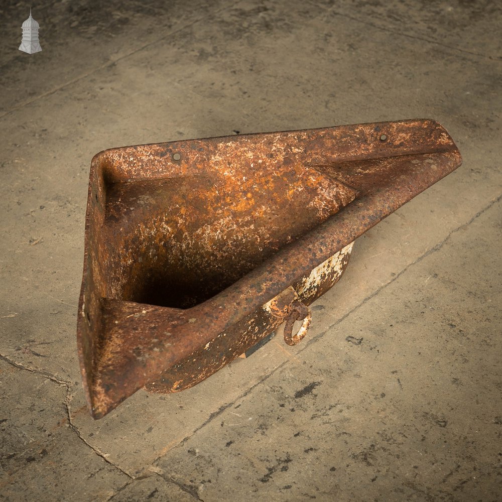 Equine Corner Trough, 19th C Cast Iron