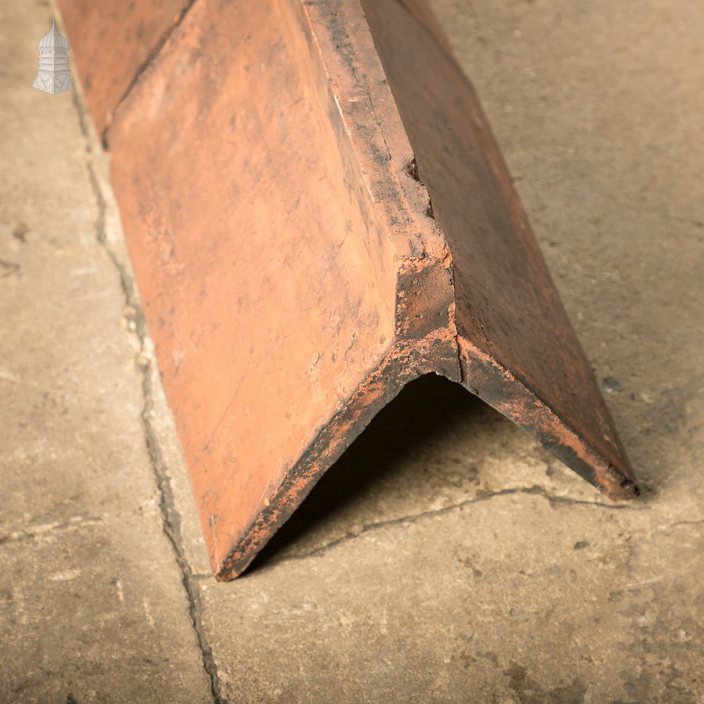 Capped Ridge Tiles, Batch of 18 - A Run of 5.5 Metres