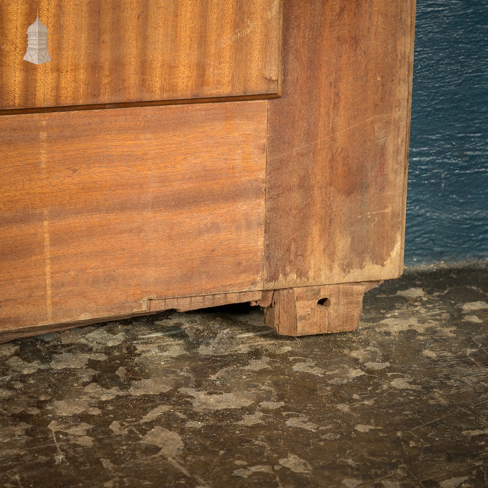 Paneled Hardwood Double Doors, Early 20th C, Mahogany