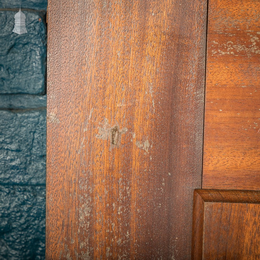 Paneled Mahogany Internal Doors, Set of 2, Early 20th C