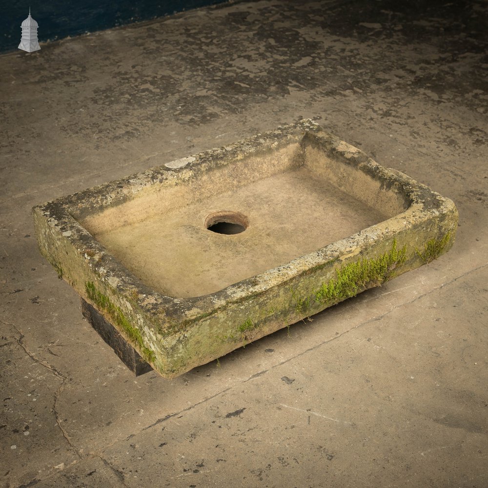 Weathered Stone Trough Planter