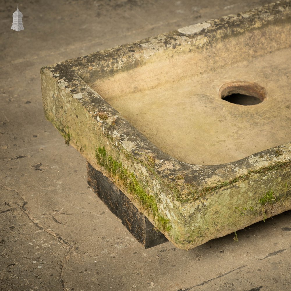 Weathered Stone Trough Planter