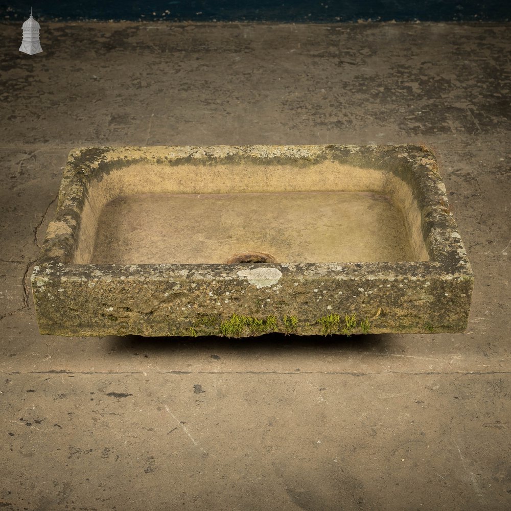 Weathered Stone Trough Planter