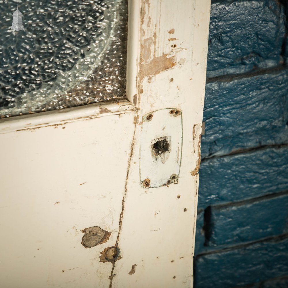 Half Glazed Door, 3 Panel Textured Glass