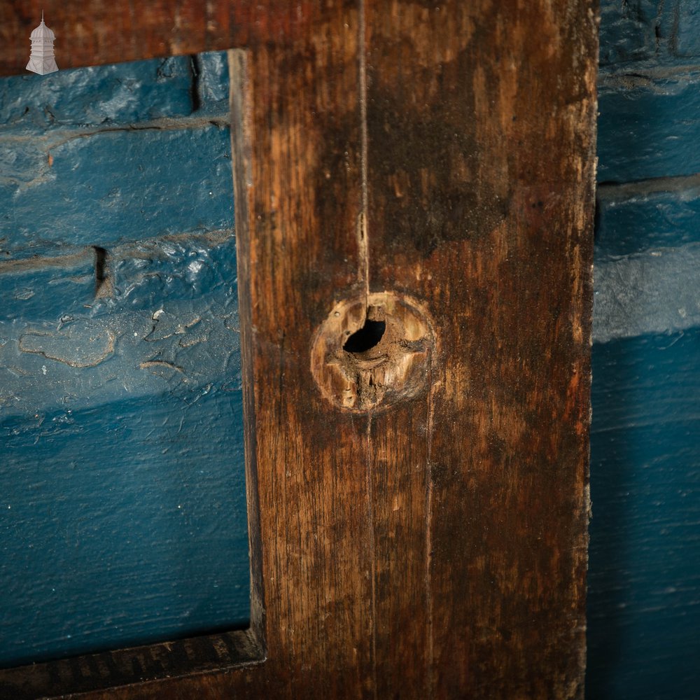 Iroko Worktop, 2.9 Metres Long, Reclaimed From a School Science Lab With Upstand and Sink Cut Out