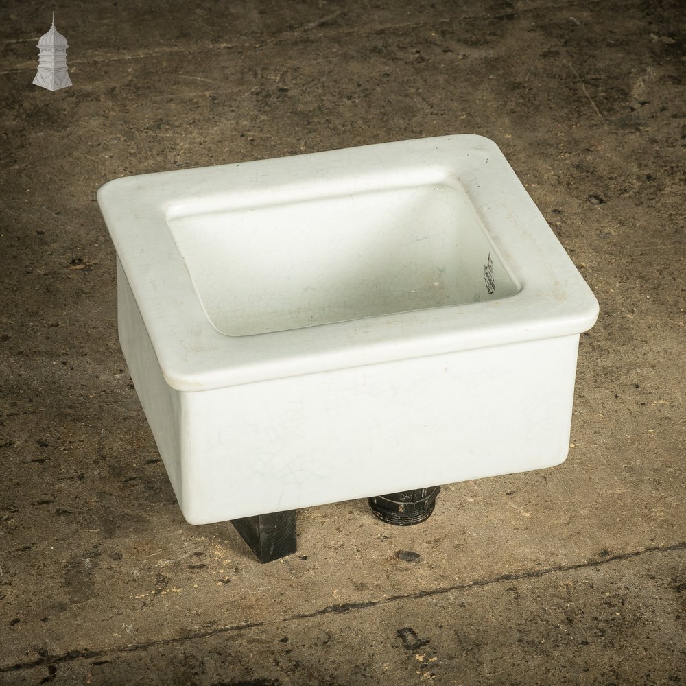 Laboratory Sink, White Glazed Small Belfast Sink by Royal Doulton